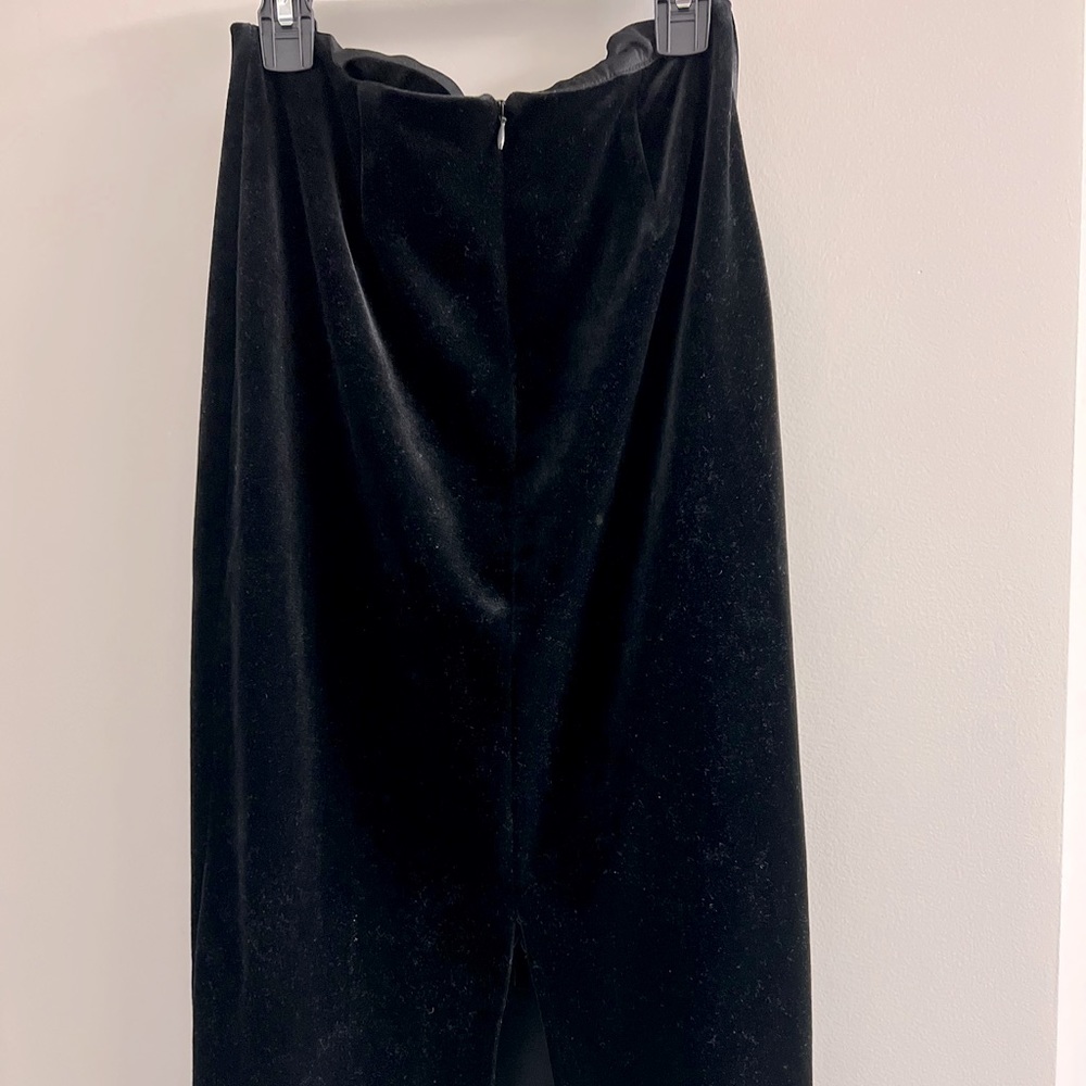 TopShop Black Velvet Skirt